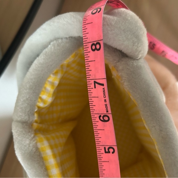 Disney Store Thumper Plush Easter Basket Bunny Ears Yellow Checkered Lined - Picture 7 of 7